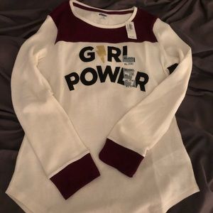 Girls long sleeve thermal top